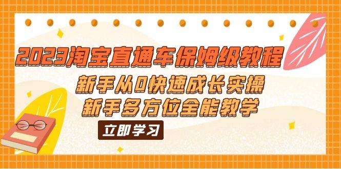 （6286期）2023淘宝直通车保姆级教程：新手从0快速成长实操，新手多方位全能教学插图