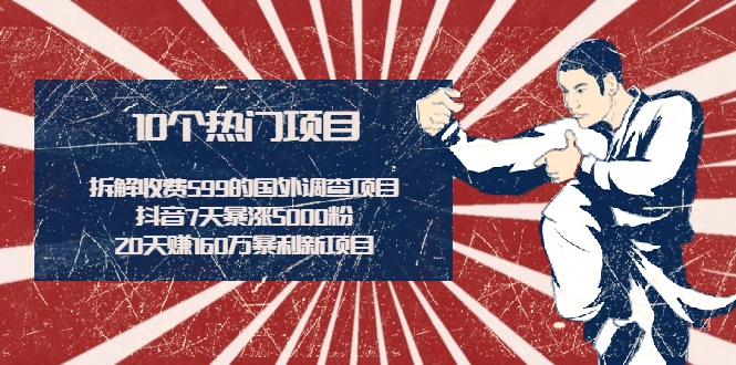 (1938期)拆解收费599的国外调查项目+抖音7天暴涨5000粉+20天赚160万暴利新项目插图 (1938期)拆解收费599的国外调查项目+抖音7天暴涨5000粉+20天赚160万暴利新项目插图