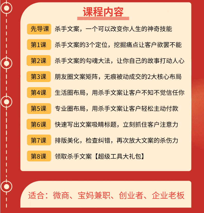 （1606期）60分钟学会朋友圈杀手文案，一个让你快速赚钱的营销技术！微信赚钱绝技插图1