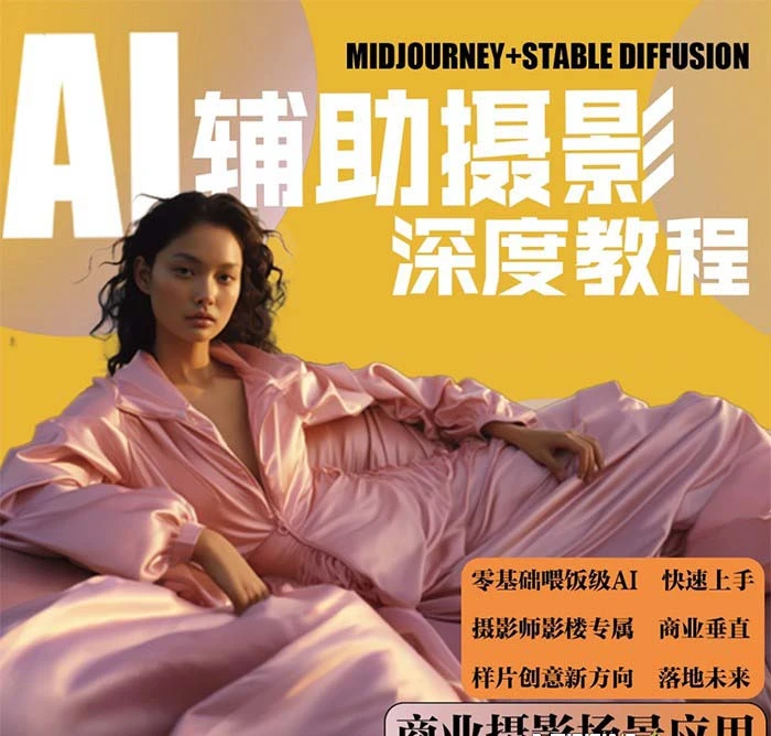 (8727期)2024年AI辅助摄影人工智能商业应用摄影课程(37节课)插图1 (8727期)2024年AI辅助摄影人工智能商业应用摄影课程(37节课)插图1